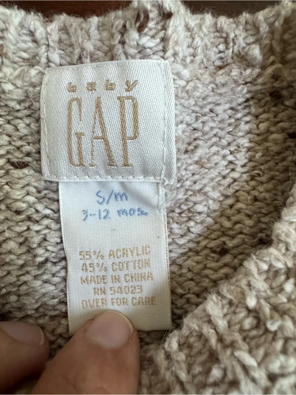 Vintage Multicolored Baby Gap Cardigan 90s Floral Baby Toddler S 3-12 Months